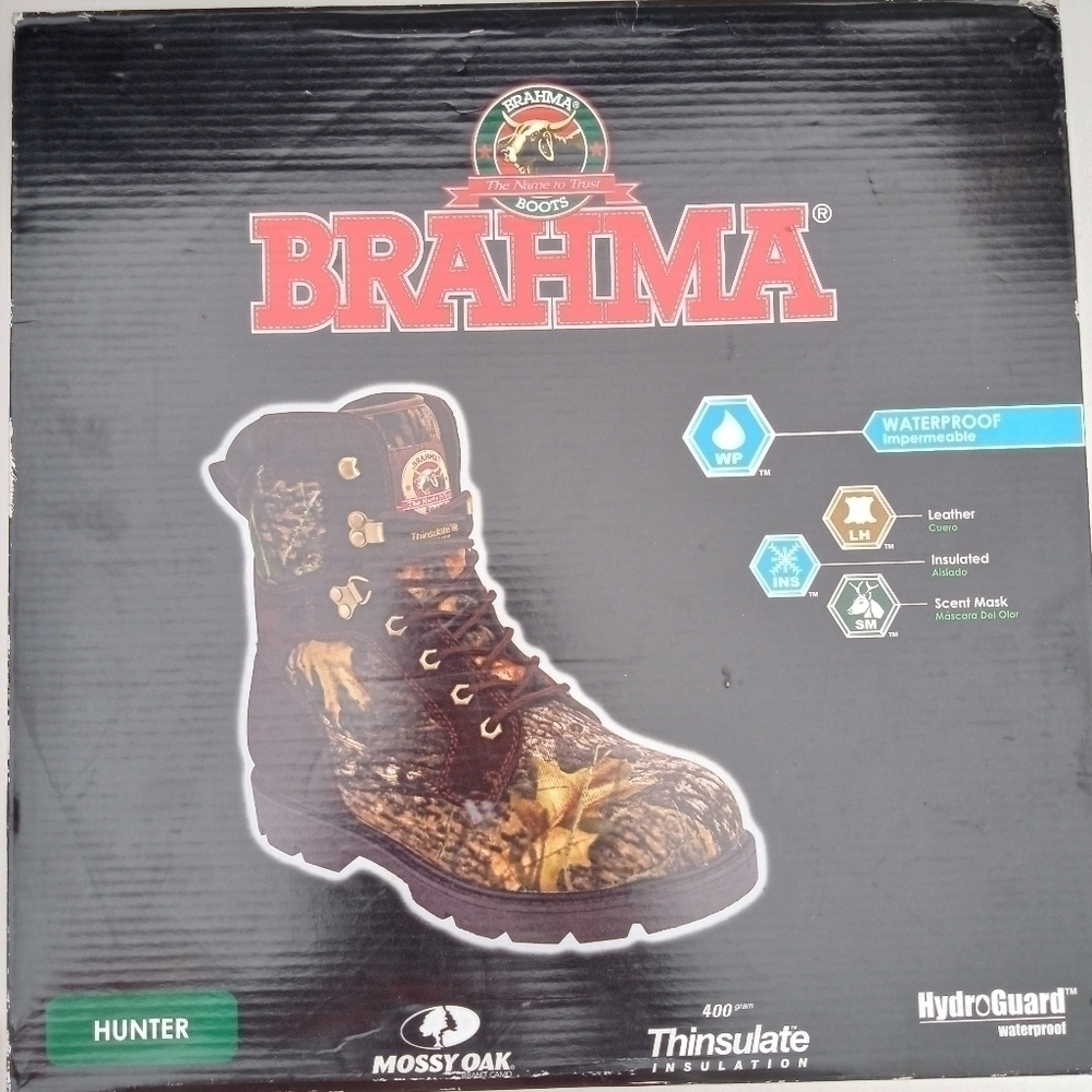 Brahma Camo Hunter/Men's Boots/ Waterproof/Never Worn/Open Box/sz 13 New w/Tags